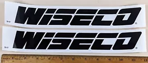 Lot of 2 Wiseco Piston Racing Decals Stickers NHRA Hot Rod NASCAR Contingency Pr - Foto 1 di 1