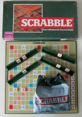 SEHR GUTER ZUSTAND: SCRABBLE von SPEAR! Ausgabe mit HOLZSPIELSTEINEN! - Bild 1 von 4