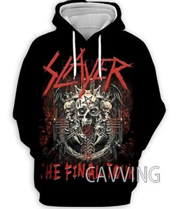 Slayer Rock Band The Final Tour 3D Printed Hoodie Unisex All Size - Picture 1 of 2