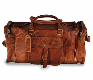 brown leather weekend bolsa mens
