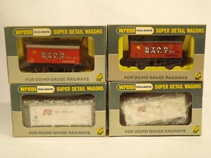 x4 Wrenn Findus & Ross Insul-fish & Star Salt Wagons (OO) Boxed Y975 - Picture 1 of 1