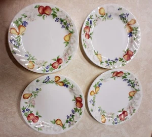 4- Corning (Corelle) CHUTNEY Salad Plate 7 1/8" EUC Vintage Retired Fruit Swirl - Picture 1 of 6