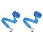 2pcs Winch Strap Trailer Boat Winch Strap Vehicle Towing Strap Rigging Strap