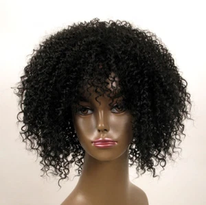 Perruque AFRO femme bouclée châtain foncé ref SALAM 2 - Picture 1 of 7