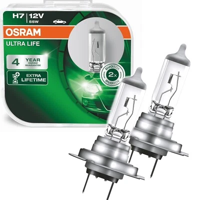 OSRAM H7 ULTRA LIFE 12V 55W 2er Set LongLife Halogenlampe 64210ULT - Bild 1 von 3