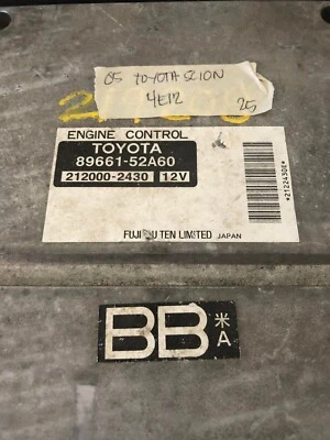 Computer Ecm Ecu Scion XA 2005 89661-52A60 - Image 1 of 4