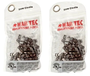 WAR TEC 18" Chainsaw Chain Pack Of 2 Fits RYOBI RCS4046C RCS4046 - Picture 1 of 3