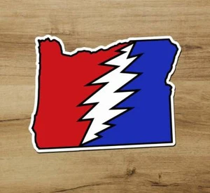 Pegatina Grateful Dead States Oregon OR calidad premium 2,5 x 3 en Jerry Garcia - Imagen 1 de 2