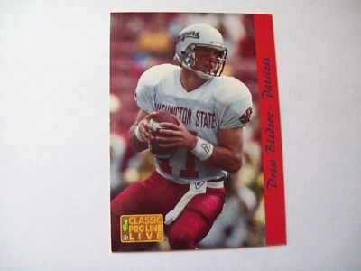Drew Bledsoe ROOKIE 1993 CLASSIC NEW ENGLAND PATRIOTS #174 WASHINGTON STATE - Image 1 of 2