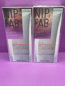 Nip + Fab Post-Glycolic Fix Moisturizer SPF 30 1.4 fl oz or 40 ml Lot of 2 New - Picture 1 of 10
