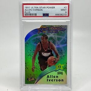 1997 Ultra Star Power Allen Iverson #2 Plus PSA 9