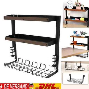 Schreibtischregal Tischorganizer Tischregal Schreibtisch Bücherregal Storage DHL - Afbeelding 1 van 13