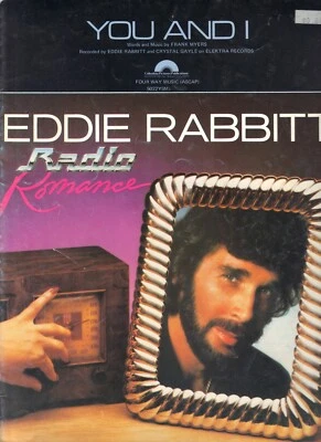 Eddie Rabbitt You And I From Radio Romance Guitar Piano lyrics Song Sheet Music - Image 1 of 2