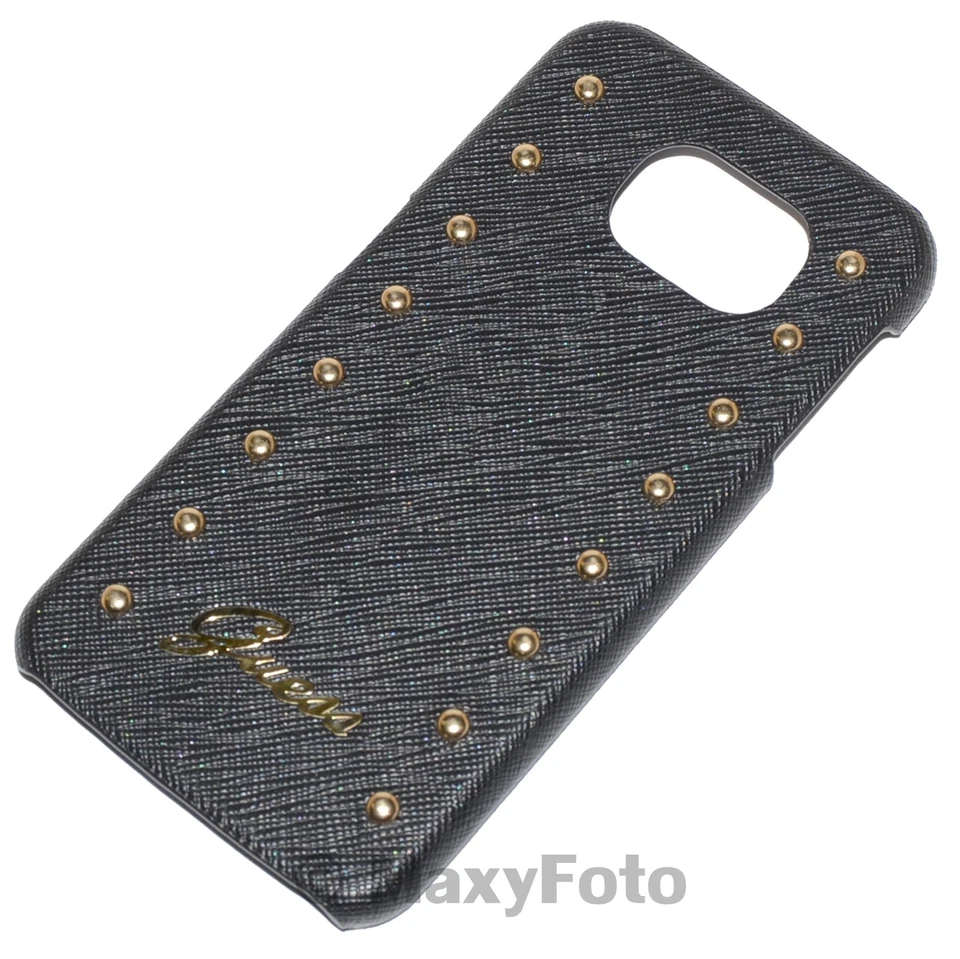 GUESS CUSTODIA ORIGINALE HARD BACK CASE COVER SAMSUNG GALAXY S6 G920F BLACK NERA - Immagine 1 di 4