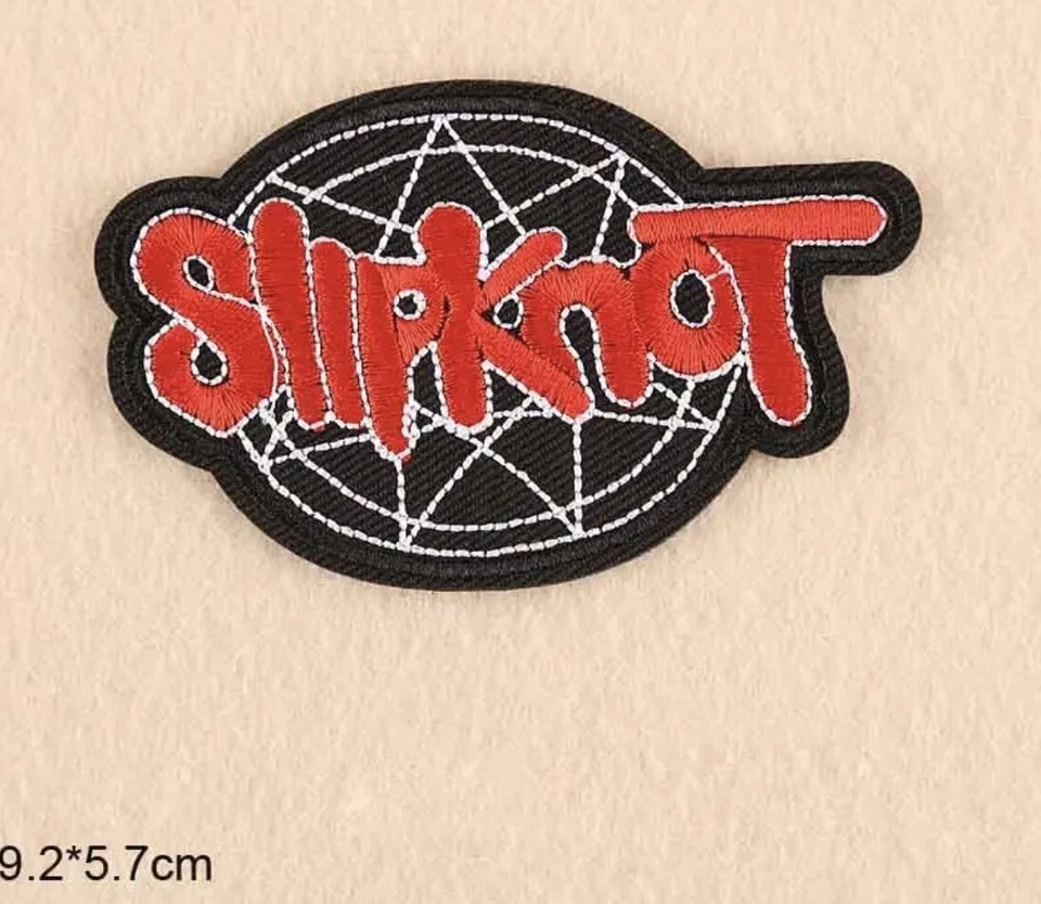 Slipknot Embroidery Iron On Patch - clothing, hat, backpack- festival - image 1 of 1