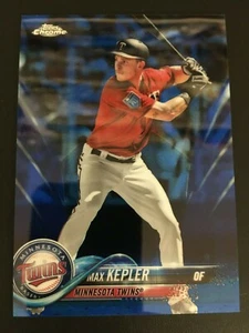 2018 Topps Chrome Blue Refractor 27 Max Kepler ed/150 - Bild 1 von 2