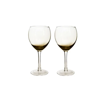 Contemporary Smoked Grey Wine Glass (Box of 2) - Image 1 of 2
