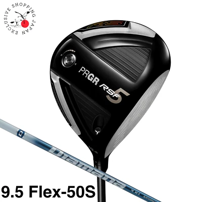 PRGR RS 5 F Driver 1 Wood 9.5° Diamana TB 50 S Flex Graphite Shaft New Men JP - Image 1 of 4