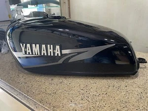 Petrol Fuel Gas Tank Steel Black With Cap & Tap Fits For Yamaha RX100 RX125 - Picture 1 of 7