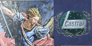 Archangel/Castrol by Keith Richards Mitchell - Signed Oil on Boxed Canvas - Picture 1 of 8