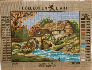 Printed needlepoint canvas Gobelin 30x40 Cm Mill Canvas Only - Picture 1 of 5