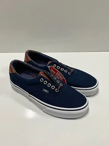 Vans Para Hombre Era 59 C&L Vestido Azul Paisley Lona Cuero Zapatos Talla 7 Nuevo en Caja - Imagen 1 de 8