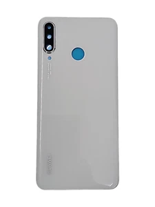 Tapa de batería para Huawei P30 Lite Backcover Black lente de cristal de cámara con pegamento blanco - Imagen 1 de 2