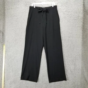 Banana Republic Pants Womens 14 Tall Black Stretch High Rise Drawstring - Picture 1 of 11