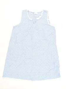 Shabby Chic Damen Blau Geometrisch Baumwolle Etuikleid Größe L V-Ausschnitt Pullover - Häkel - Bild 1 von 10