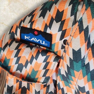 KAVU Rope Sling Bag Crossbody Shoulder Bag Geometric Print Travel - Image 1 of 4