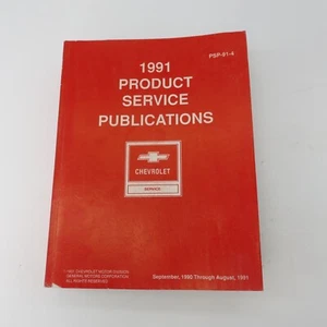 Chevrolet Product Service 1991 manual de publicaciones PSP-91-4 guía libro - Imagen 1 de 11