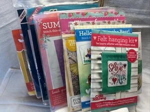 Lote (10) Kits de Punto de Cruz Enmarcables y Tarjetas NUEVO - Imagen 1 de 12
