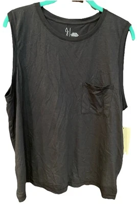 JOIE Mujer’s XL Negra Sin Mangas Cuello Redondo Camiseta Algodón y Viscosa Nueva con Etiqueta Foto 1 de 4