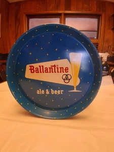 VINTAGE 1950er BALLANTINE ALE & BIERTABLETT 12" - Bild 1 von 6