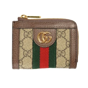 Cartera Gucci para mujer Ophidia doble G detalle de metal tarjetero cremallera alrededor - Imagen 1 de 4