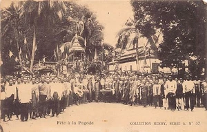Cambodia - A celebration at the pagoda - Publ. Henry Série A - N. 57 - Bild 1 von 2