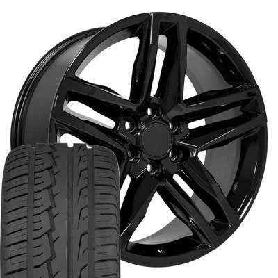 CV34 22x9 Black OE Wheels & 285/45R22 All Season Tires Set 6X139.7 26ET - Image 1 of 4