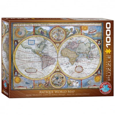 Puzzle - Antique World Map - 1000 Pieces - Image 1 of 4