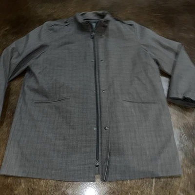 TUMI Coat Jacket Mens Size XxL Gray + Insulated Zip Up Liner Travel Coat - Image 1 of 4