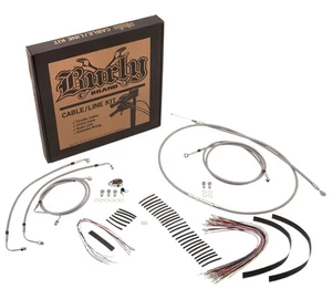 Burly Control Cable Kit Stainless 15" Bars (B30-1104) - Picture 1 of 1