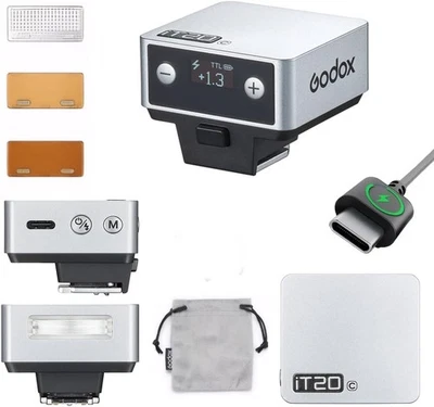 Godox iT20 Mini On-Camera Flash Light for Nikon Sony Canon Olympus Panasonic - Image 1 of 4