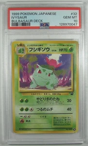 Pokémon 1999 Japanese Bulbasaur Deck IVYSAUR #32 PSA 10 GEM MINT - Picture 1 of 2