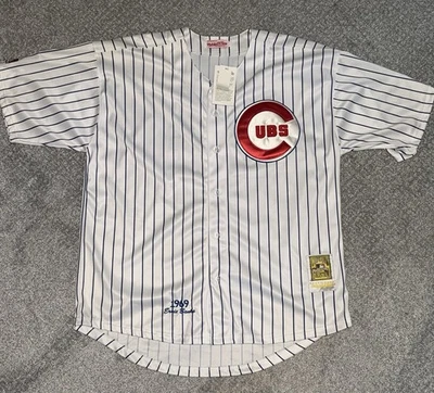 Chicago Cubs Ernie Banks 1969 Mitchell Ness Cooperstown colección 100th... Foto 1 de 4