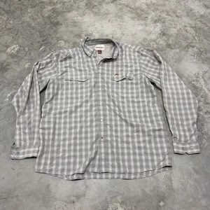 Simms Brackett Pearl Snap Hemd Herren XL Backcountry kariert Stretch Button Down - Bild 1 von 5
