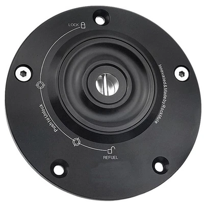Tapa de combustible para Yamaha YZF R6/S R1 R3 R15 R25 R125 tapa del tanque de gasolina bloqueo de llave negro CNC Foto 1 de 4