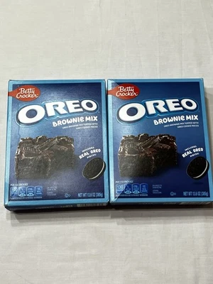 PACK de 2 Brownie Betty Crocker Oreo Mezcla con Piezas Oreo 13.6oz Cada Caja Exp 12/25 Foto 1 de 4