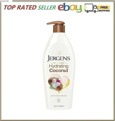 Jergens Hydrating Coconut Body Lotion, Hand and Body Moisturizer 16.8 oz - Image 1 of 4