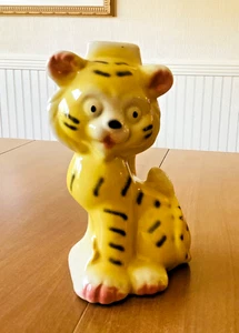 Vintage-Tiger-Children's/NurseryLamp Base-Excellent Condition-7” Tall - Picture 1 of 4