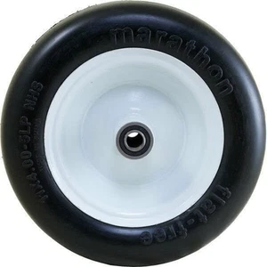 Marathon 01410P Flat Free Smooth Lawn and Garden Tire on Rim 11x4.00-5 - Picture 1 of 11