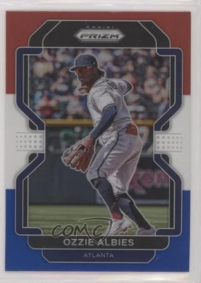 2022 Panini Prizm Red White & Blue Prizm Ozzie Albies #19 06p8 - Image 1 of 3